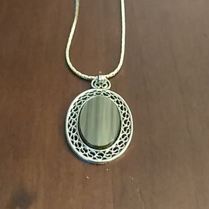 Vintage gold and brown pendant